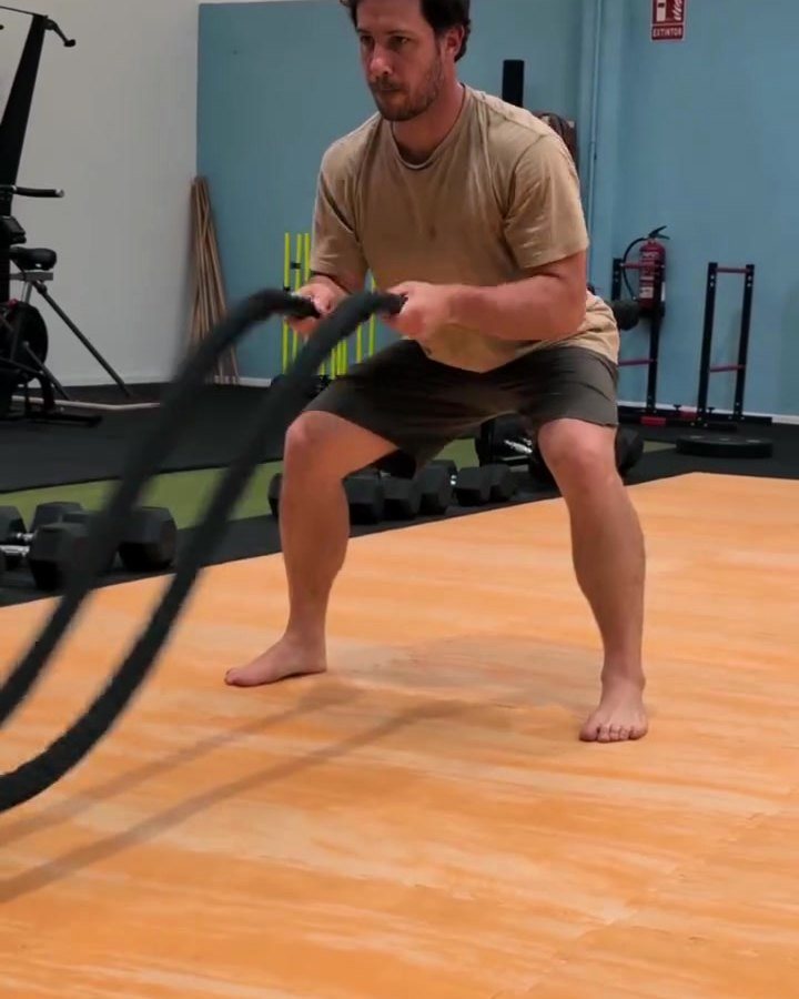 Trabajo con cuerdas de batalla